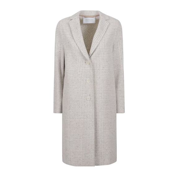 NWT Harris Wharf London Grey Wool Silk Blend Button Up Coat Womens 36 / US 2 - Picture 1 of 6